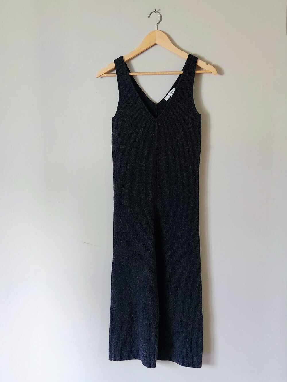 Madewell 100% Merino Wool Charcoal Heather Sweater Jumpsuit